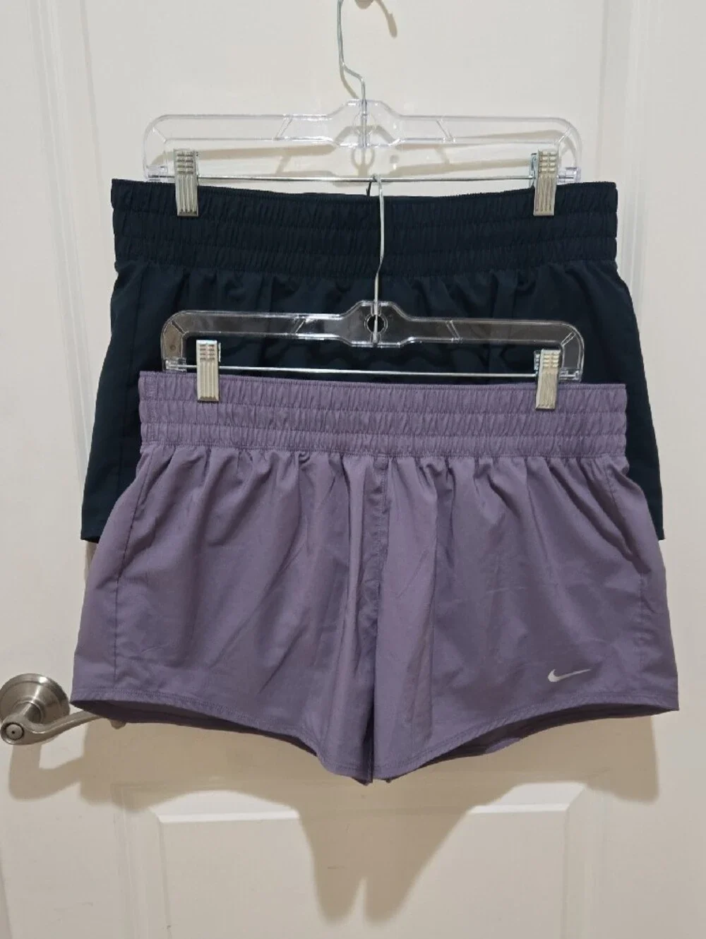 Set Of Nike Women's Running Shorts- Blue And Purple
